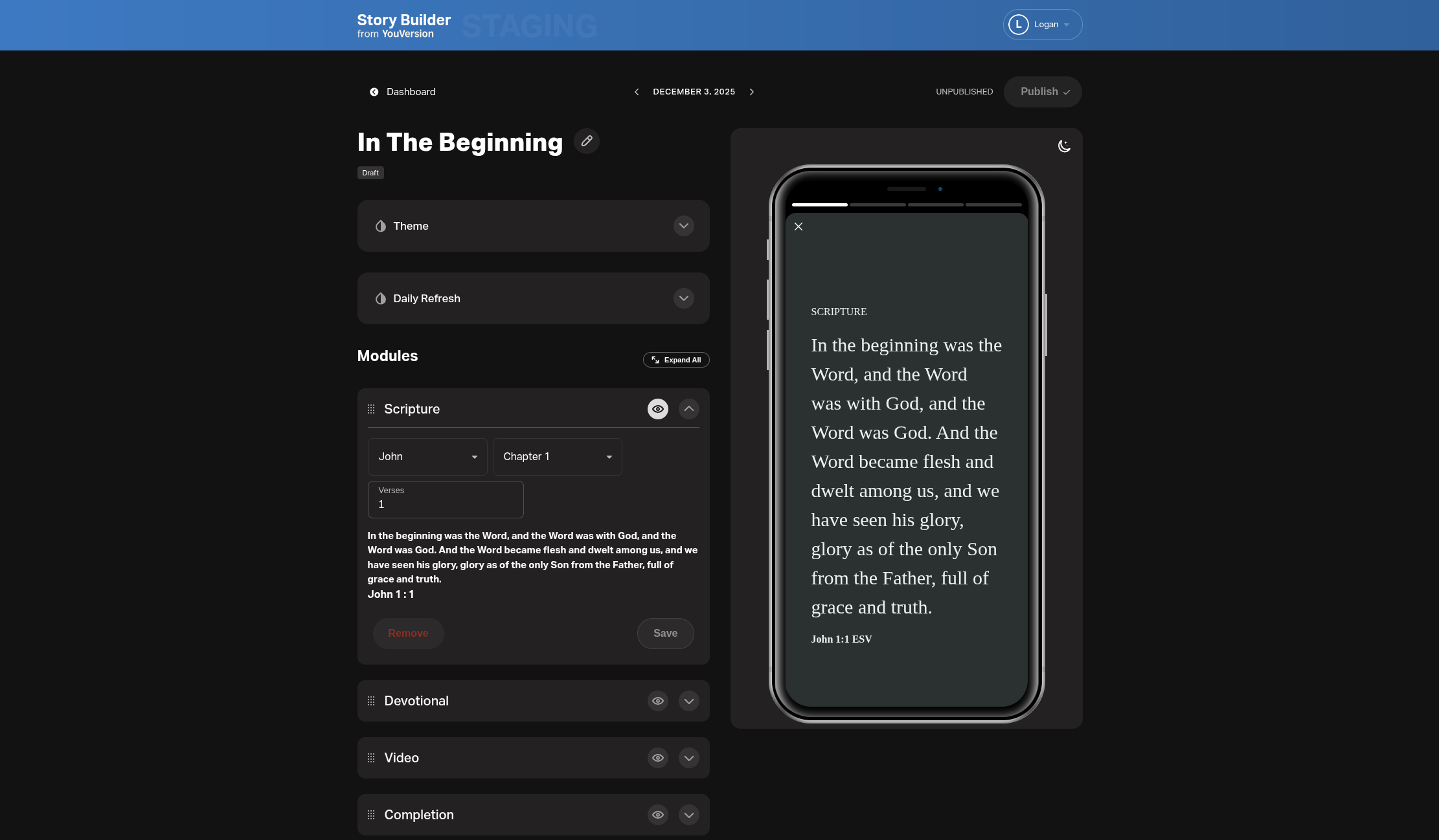 Story Builder Platform
